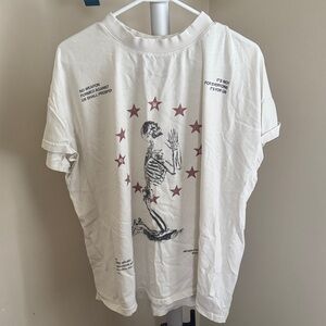 Darc Sport White Tee with Skeleton Graphic